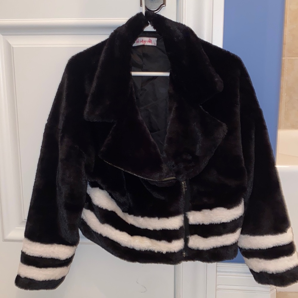 The indigo child size small fur coat